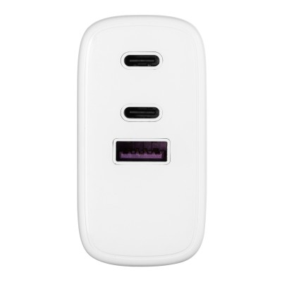 Зарядний пристрій мережевий 2E 65Вт GaN 2хUSB-C/USB-A, PD/QC, білий (2E-WC3USB65W-W) Зарядний пристрій мережевий 2E 65Вт GaN 2хUSB-C/USB-A, PD/QC, білий (2E-WC3USB65W-W)