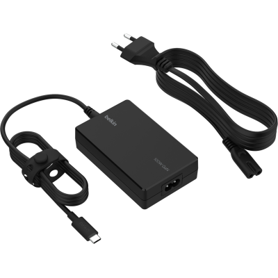 Зарядний пристрій мережевий Belkin 100Вт USB-С GAN PD PPS, кабель USB-C 2м, чорний OEM (INC016VFBK) Зарядний пристрій мережевий Belkin 100Вт USB-С GAN PD PPS, кабель USB-C 2м, чорний OEM (INC016VFBK)