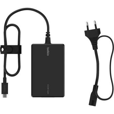 Зарядний пристрій мережевий Belkin 100Вт USB-С GAN PD PPS, кабель USB-C 2м, чорний OEM (INC016VFBK) Зарядний пристрій мережевий Belkin 100Вт USB-С GAN PD PPS, кабель USB-C 2м, чорний OEM (INC016VFBK)