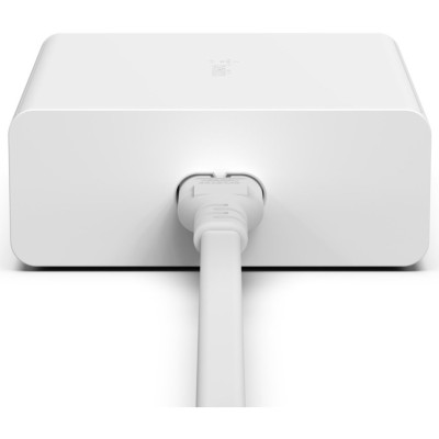 Зарядний пристрій мережевий Belkin 108Вт 2хUSB-С GAN PD PPS/2хUSB-A, білий (WCH010VFWH)