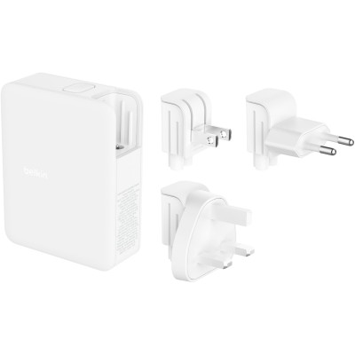 Зарядний пристрій мережевий Belkin 140Вт 3хUSB-С GAN PD PPS, USB-A, білий (WCH014BTWH) Зарядний пристрій мережевий Belkin 140Вт 3хUSB-С GAN PD PPS, USB-A, білий (WCH014BTWH)