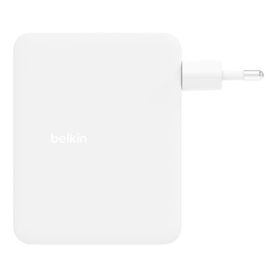 Зарядний пристрій мережевий Belkin 140Вт 3хUSB-С GAN PD PPS, USB-A, білий (WCH014BTWH) Зарядний пристрій мережевий Belkin 140Вт 3хUSB-С GAN PD PPS, USB-A, білий (WCH014BTWH)