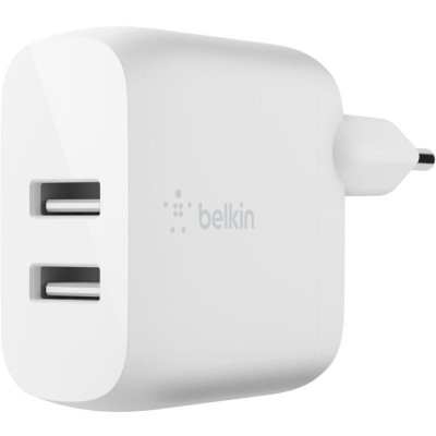 Зарядний пристрій мережевий Belkin 24Вт 2хUSB-A, кабель USB-A > Lightning, 1м, білий (WCD001VF1MWH) Зарядний пристрій мережевий Belkin 24Вт 2хUSB-A, кабель USB-A > Lightning, 1м, білий (WCD001VF1MWH)