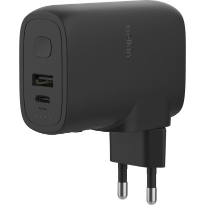 Зарядний пристрій мережевий Belkin 25Вт USB-С PD, PowerBank 5000мА·год, кабель USB-C > USB-C, 1м, чорний (BPZ003BT1MBK-B6) Зарядний пристрій мережевий Belkin 25Вт USB-С PD, PowerBank 5000мА·год, кабель USB-C > USB-C, 1м, чорний (BPZ003BT1MBK-B6)