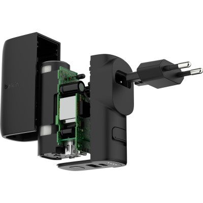 Зарядний пристрій мережевий Belkin 25Вт USB-С PD, PowerBank 5000мА·год, кабель USB-C > USB-C, 1м, чорний (BPZ003BT1MBK-B6) Зарядний пристрій мережевий Belkin 25Вт USB-С PD, PowerBank 5000мА·год, кабель USB-C > USB-C, 1м, чорний (BPZ003BT1MBK-B6)