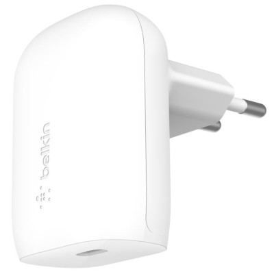 Зарядний пристрій мережевий Belkin 30Вт USB-С GAN PD PPS, білий (WCA005VFWH) Зарядний пристрій мережевий Belkin 30Вт USB-С GAN PD PPS, білий (WCA005VFWH)