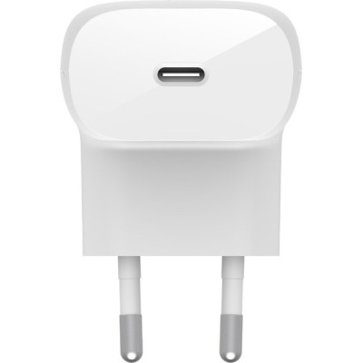 Зарядний пристрій мережевий Belkin 30Вт USB-С GAN PD PPS, білий (WCA005VFWH) Зарядний пристрій мережевий Belkin 30Вт USB-С GAN PD PPS, білий (WCA005VFWH)