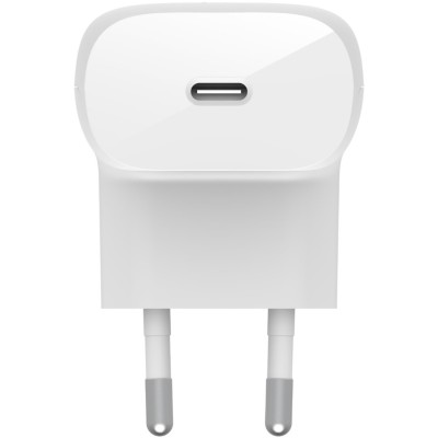 Зарядний пристрій мережевий Belkin 30Вт USB-С PD PPS, кабель USB-С > Lightning 1м, білий (WCA005VF1MWH-B5) Зарядний пристрій мережевий Belkin 30Вт USB-С PD PPS, кабель USB-С > Lightning 1м, білий (WCA005VF1MWH-B5)