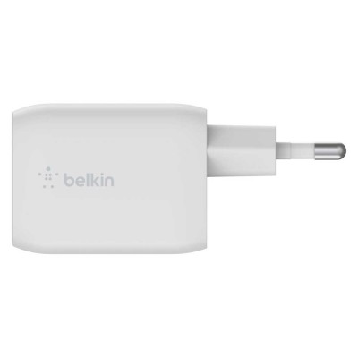 Зарядний пристрій мережевий Belkin 65Вт 2хUSB-С GAN PD PPS, білий (WCH013VFWH) Зарядний пристрій мережевий Belkin 65Вт 2хUSB-С GAN PD PPS, білий (WCH013VFWH)