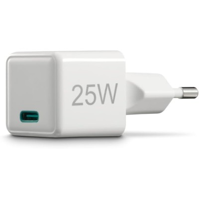 Зарядний пристрій мережевий Hama 25Вт USB-С, PD, білий Зарядний пристрій мережевий Hama 25Вт USB-С, PD, білий