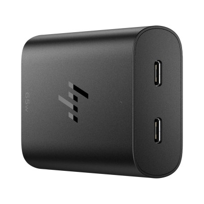 Зарядний пристрій мережевий HP 65W 2хUSB-C, кабель USB-C > USB-C, 1м, чорний Зарядний пристрій мережевий HP 65W 2хUSB-C, кабель USB-C > USB-C, 1м, чорний