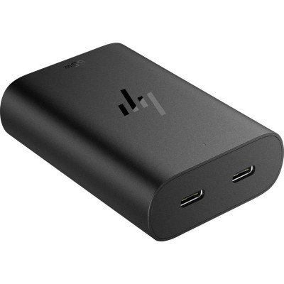 Зарядний пристрій мережевий HP 65W 2хUSB-C, кабель USB-C > USB-C, 1м, чорний Зарядний пристрій мережевий HP 65W 2хUSB-C, кабель USB-C > USB-C, 1м, чорний
