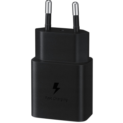 Зарядний пристрій мережевий Samsung 15Вт USB-С, кабель USB-C > USB-C, 1м, чорний (EP-T1510XBEGEU) Зарядний пристрій мережевий Samsung 15Вт USB-С, кабель USB-C > USB-C, 1м, чорний (EP-T1510XBEGEU)