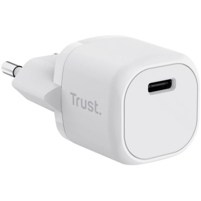Зарядний пристрій мережевий Trust Maxo 20Вт, USB-C PD, білий (25205_TRUST) Зарядний пристрій мережевий Trust Maxo 20Вт, USB-C PD, білий (25205_TRUST)