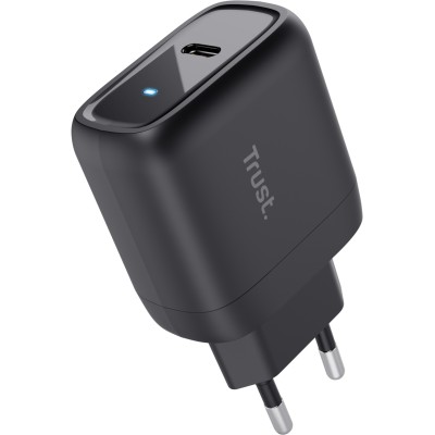 Зарядний пристрій мережевий Trust Maxo 45Вт, USB-C PD, чорний (24816_TRUST) Зарядний пристрій мережевий Trust Maxo 45Вт, USB-C PD, чорний (24816_TRUST)