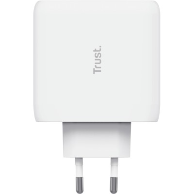 Зарядний пристрій мережевий Trust Maxo 65Вт, 2xUSB-C PD, білий (25381_TRUST) Зарядний пристрій мережевий Trust Maxo 65Вт, 2xUSB-C PD, білий (25381_TRUST)