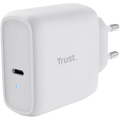 Зарядний пристрій мережевий Trust Maxo 65Вт, USB-C PD, білий (25139_TRUST) Зарядний пристрій мережевий Trust Maxo 65Вт, USB-C PD, білий (25139_TRUST)