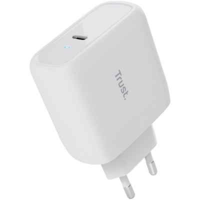 Зарядний пристрій мережевий Trust Maxo 65Вт, USB-C PD, білий (25139_TRUST) Зарядний пристрій мережевий Trust Maxo 65Вт, USB-C PD, білий (25139_TRUST)