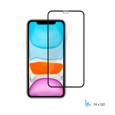 Захисне скло 2E для Apple iPhone 11(6.1), 2.5D FCFG,(1 Pack),black border (2E-IP-11.-6.1-SMFCFG-BB)