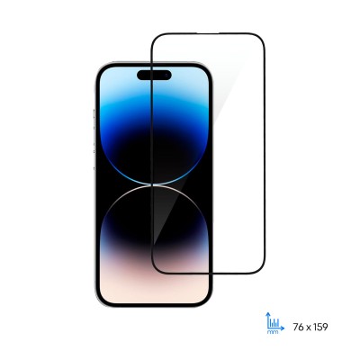 Захисне скло 2E для iPhone 14 Pro Max, 2.5D FCFG, (1 Pack), чорна рамка (2E-IP-14PM-6.7-SMFCFG-BB)