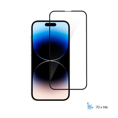 Захисне скло 2E для iPhone 14, 2.5D FCFG, (1 Pack), чорна рамка (2E-IP-14-6.1-SMFCFG-BB) Захисне скло 2E для iPhone 14, 2.5D FCFG, (1 Pack), чорна рамка (2E-IP-14-6.1-SMFCFG-BB)