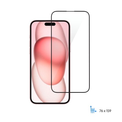 Захисне скло 2E для iPhone 15 Plus, 2.5D FCFG, (1 Pack), чорна рамка (2E-IP-15PL-6.7-SMFCFG-BB) Захисне скло 2E для iPhone 15 Plus, 2.5D FCFG, (1 Pack), чорна рамка (2E-IP-15PL-6.7-SMFCFG-BB)