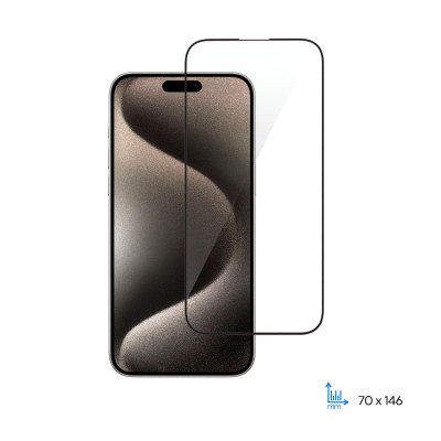 Захисне скло 2E для iPhone 15 Pro, 2.5D FCFG, (1 Pack), чорна рамка (2E-IP-15P-6.1-SMFCFG-BB) Захисне скло 2E для iPhone 15 Pro, 2.5D FCFG, (1 Pack), чорна рамка (2E-IP-15P-6.1-SMFCFG-BB)