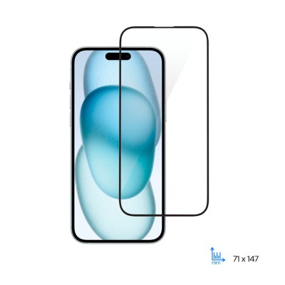 Захисне скло 2E для iPhone 15, 2.5D FCFG, (1 Pack), чорна рамка (2E-IP-15.-6.1-SMFCFG-BB) Захисне скло 2E для iPhone 15, 2.5D FCFG, (1 Pack), чорна рамка (2E-IP-15.-6.1-SMFCFG-BB)