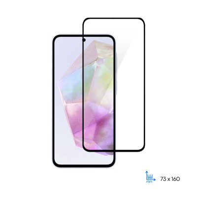 Захисне скло 2E для Samsung Galaxy A55 5G (A556), 2.5D FCFG, (1 Pack), чорна рамка (2E-G-A55-SMFCFG-BB)