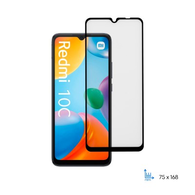 Захисне скло 2E для Xiaomi Redmi 10C, 2.5D FCFG, (1 Pack), чорна рамка Захисне скло 2E для Xiaomi Redmi 10C, 2.5D FCFG, (1 Pack), чорна рамка