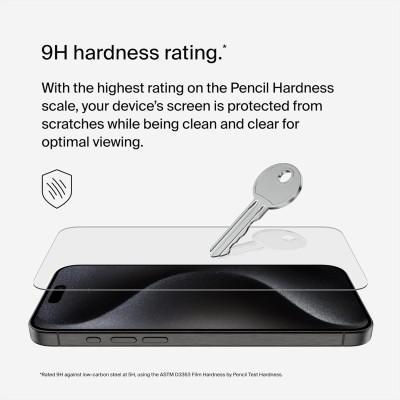 Захисне скло Belkin для iPhone 15 Pro Max TemperedGlass (1 Pack) Захисне скло Belkin для iPhone 15 Pro Max TemperedGlass (1 Pack)