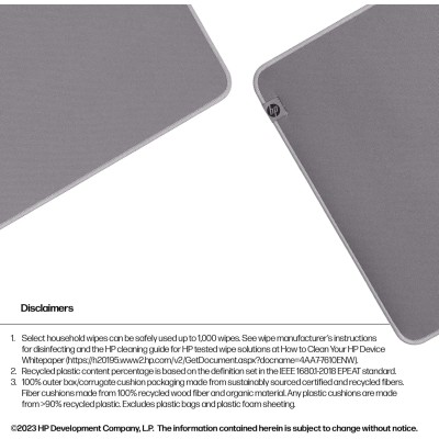Ігрова поверхня HP 205 Sanitizable, XL, (700х300х2мм), сірий (8X596AA) Ігрова поверхня HP 205 Sanitizable, XL, (700х300х2мм), сірий (8X596AA)
