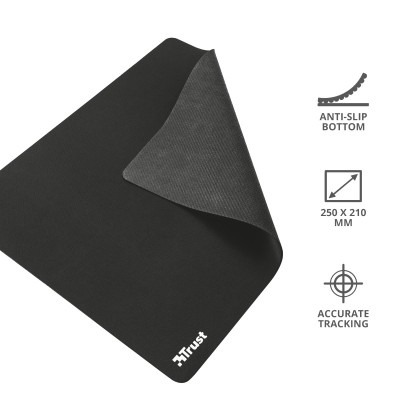 Ігрова поверхня Trust Mouse Pad, M (250х210х3мм), чорний (24193_TRUST) Ігрова поверхня Trust Mouse Pad, M (250х210х3мм), чорний (24193_TRUST)