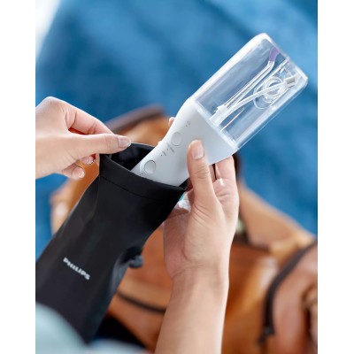 Іригатор Philips портативний Sonicare Cordless Power Flosser 3000, чаша 250 мл, чохол, 2 насадки , білий Іригатор Philips портативний Sonicare Cordless Power Flosser 3000, чаша 250 мл, чохол, 2 насадки , білий