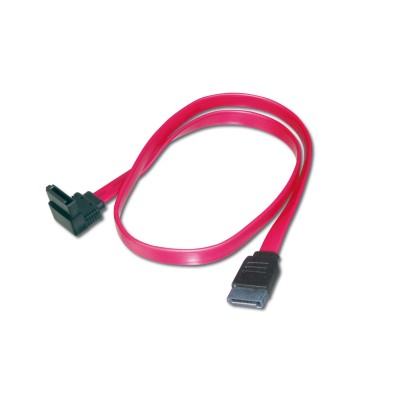 Кабель ASSMANN SATA L-type (F/F) кутовий, 0.5м, червоний (AK-400104-005-R) Кабель ASSMANN SATA L-type (F/F) кутовий, 0.5м, червоний (AK-400104-005-R)