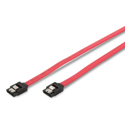 Кабель ASSMANN SATA L-type (F/F) прямий, 0.5м, червоний (AK-400102-005-R) Кабель ASSMANN SATA L-type (F/F) прямий, 0.5м, червоний (AK-400102-005-R)