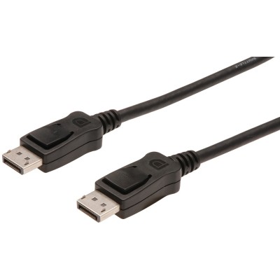 Кабель DIGITUS DisplayPort (AM/AM), 1м, чорний (AK-340100-010-S) Кабель DIGITUS DisplayPort (AM/AM), 1м, чорний (AK-340100-010-S)