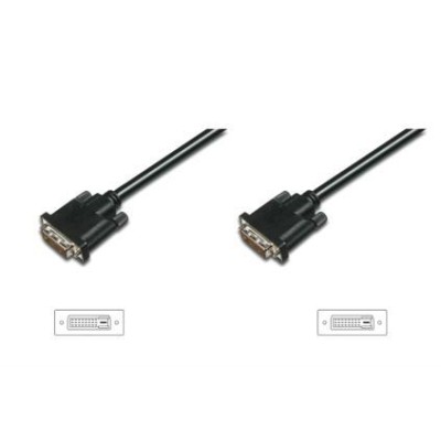 Кабель DIGITUS DVI-D (M/M), 2м, чорний (AK-320108-020-S) Кабель DIGITUS DVI-D (M/M), 2м, чорний (AK-320108-020-S)