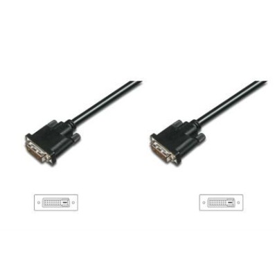 Кабель DIGITUS DVI-D (M/M), 3м, чорний (AK-320108-030-S) Кабель DIGITUS DVI-D (M/M), 3м, чорний (AK-320108-030-S)