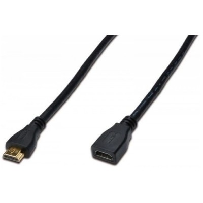 Кабель DIGITUS HDMI (M/F), High speed/Ethernet, 3м, чорний (AK-330201-030-S) Кабель DIGITUS HDMI (M/F), High speed/Ethernet, 3м, чорний (AK-330201-030-S)