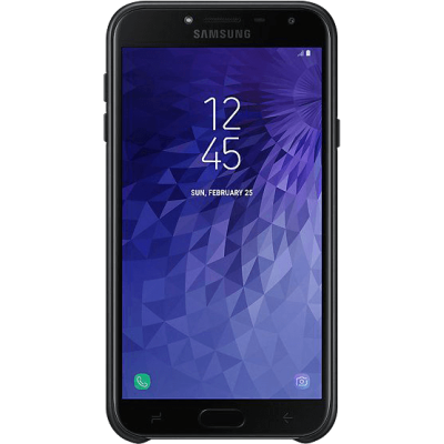 Чехол-накладка Samsung J4 2018 Dual Layer Cover Black (EF-PJ400CBEGRU)