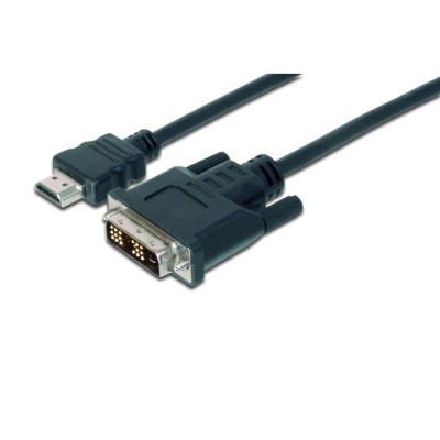 Кабель DIGITUS HDMI > DVI-D (M/M), 2м, чорний (AK-330300-020-S) Кабель DIGITUS HDMI > DVI-D (M/M), 2м, чорний (AK-330300-020-S)