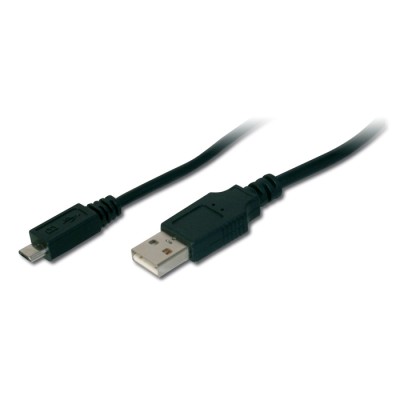 Кабель DIGITUS USB-A > micro USB заряджання/синхронізації, 1.8м, чорний (AK-300127-018-S) Кабель DIGITUS USB-A > micro USB заряджання/синхронізації, 1.8м, чорний (AK-300127-018-S)