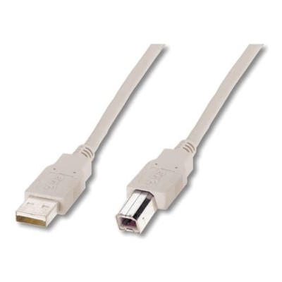 Кабель DIGITUS USB-A > USB-B синхронізації, 1.8м, бежевий (AK-300102-018-E) Кабель DIGITUS USB-A > USB-B синхронізації, 1.8м, бежевий (AK-300102-018-E)