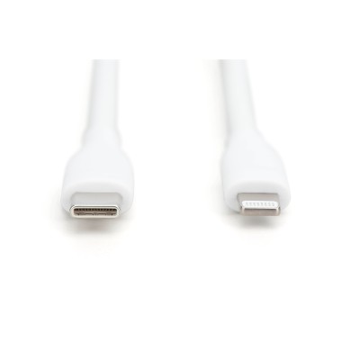 Кабель DIGITUS USB-C > Lightning заряджання/синхронізації, USB 2.0, 60W, силіконовий, 2м, білий (AK-600110-020-W) Кабель DIGITUS USB-C > Lightning заряджання/синхронізації, USB 2.0, 60W, силіконовий, 2м, білий (AK-600110-020-W)