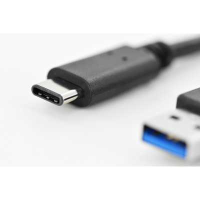 Кабель DIGITUS USB-C > USB-A заряджання/синхронізації, Type-C, 1м, чорний (AK-300136-010-S) Кабель DIGITUS USB-C > USB-A заряджання/синхронізації, Type-C, 1м, чорний (AK-300136-010-S)