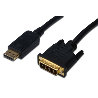 Кабель DIGITUSDisplayPort > DVI-D (M/M), 2м, чорний (AK-340306-020-S) Кабель DIGITUSDisplayPort > DVI-D (M/M), 2м, чорний (AK-340306-020-S)