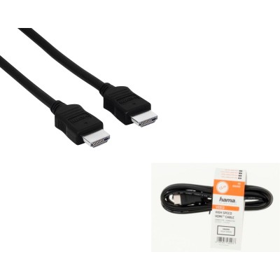Кабель Hama HDMI (AM/AM), 1.5м, 1080p, чорний (00205000) Кабель Hama HDMI (AM/AM), 1.5м, 1080p, чорний (00205000)
