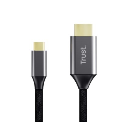 Кабель Trust Calyx USB-C to HDMI заряджання/синхронізації, чорний (25630_TRUST) Кабель Trust Calyx USB-C to HDMI заряджання/синхронізації, чорний (25630_TRUST)