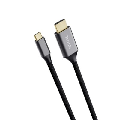 Кабель Trust Calyx USB-C to HDMI заряджання/синхронізації, чорний (25630_TRUST) Кабель Trust Calyx USB-C to HDMI заряджання/синхронізації, чорний (25630_TRUST)